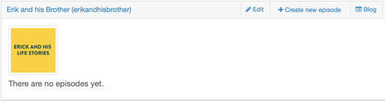 create your first episode